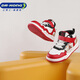 Dr. Jiang toddler shoes, sports shoes, winter warm high-top children's shoes for boys and girls B14244W004 red/rice/black 23
