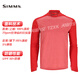 SIMMS美国钓鱼服夏季UPF50冰丝防晒衣速干透气长袖带帽T恤海钓服 23款 13658 红色 M