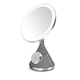 POINTUCH Makeup Mirror Magnetic Wireless Charging Bluetooth Speaker LED Smart Fill-in Light Makeup Mirror Multifunctional Desktop Makeup Mirror Internet Celebrity Creative Gift Silver