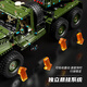 IE high building blocks compatible with military off-road armored vehicles World War II Katyusha rocket launcher heavy electric children's toys 99A large tank (remote control version) 3506 particles