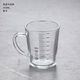 Detif food-grade glass water cup microwaveable heatable children's milk powder cup with straw scale thickened scale handle cup