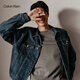 Calvin KleinCK Jeans Chaqueta vaquera de algodón retro americana clásica de otoño para hombre 40EM719 E5D-Denim Blue XS