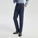 YOUNGOR trousers men's 753 blue-gray plaid anti-wrinkle suit trousers wool blended crisp and stylish 2025 shopping mall same style blue-gray YOTX212753HIY trousers 175A 175/82A 33 size 84cm