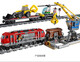 Lele Brothers City Series 60098 Train à charge lourde Version à distance de télécommande Train Enfants Assemblées Chinois Building Blocs Toys 02009 Version télécommandée de train à charge lourde