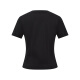Bosideng (Bosideng) 25 Summer Nuevo estilo Jiaoyang Camiseta de algodón puro para mujeres Tendencia fría tendencia suelta B2502225112yh Yinyu Black 9755 L 170/92a
