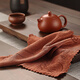 Jiutang thickened absorbent tea towel cloth tea table tea table rag kung fu tea set accessories pot towel cotton and linen tea cloth mat high-end thickened tea towel five times absorbent 5 pack