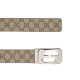 
Gucci (GUCCI) Cooqi Men's Belt Double G Smooth Buckle Black Men's Belt (Width about 4cm) (Give to boyfriend) Coffee 245861 KGDHN 9767 110 (suitable for waist circumference of 105-115cm)
