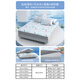 Mercury Home Textile Ice Wire Cooling Mat Machine Washed Cooling Mat Ice Wire Mat 1.8x2m Soft Cooling Mat Foldable Three-piece Set Bed Sheet Style