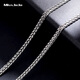 Miss JuJu pt950 platinum necklace for men and women, platinum necklace, clavicle chain, Chopard chain, thick style, thick sweater chain neck ornament, weight 17.2-17.4g, length 55cm, thickness 2.2mmM buckle