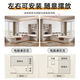 Zhibang (Zbom) Tatami kleiner Wohnungsbettschrank integrierter Kleiderschrankschreiber Kinderbett Multifunktionskombination Aufbewahrung Schlafzimmer Schlafzimmer Cloakroom White Eiche Farbbett vertikale Schrank Deckenschrank + Computertisch + Matratze 1350 mm*2000 mm [Massivholz Ökologische Board]