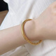 New product counter, same style gold-colored bracelet, ancient method, inherited plain ring, solid curly grass pattern bracelet, new Chinese style for mom, solid curly grass pattern bracelet