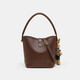 Bolsa Viney Cowhide Bag Women's Boleto informal de cubo casual de lujo Regalo de cumpleaños de Bolsas Crossbody