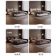 München Lederbett, Doppelbett 1,8 m 2 m Hauptschlafzimmer, großes Bett, minimalistischer Stil weicher Beutel High Box Lagerbett 673