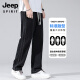 JEEP SPIRIT吉普男士裤子春秋款2025新款天丝直筒长裤宽松休闲男裤潮牌牛仔裤 1048蓝色+1048蓝色 【天丝两件装 M 【90-115斤】
