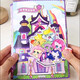 Botuba Little Pony Little Little Book Freundschaft Magic School Kinderspielzeug Mädchen spielen Hauskarte Set ruhige Buchabzeichen + Pocket Pack Set Ziyue Style