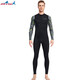 Jingpufei swimsuit men's one-piece quick-drying long-sleeved sunscreen, warm and breathable beach vacation jellyfish suit wetsuit M (95-115Jin Jin equals 0.5kg)