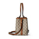 GUCCI (GUCCI) Bag de sac pour femmes sac Double G Emblem Series Nouveau petit sac fourre-tout Sac à bandoulière One-épaule 38 SECTION SMAL SMAL BEIGE / BRORN DARK 815214FAD6L9758