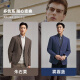 雅戈尔（YOUNGOR）西服男士秋冬休闲西服男士单西便服羊毛混纺面料 蓝色 L 175/96A