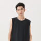 Miniso (MINISO) ice silk vest men 2025 new sun protection and breathable men's sports fitness sleeveless vest T-shirt White L