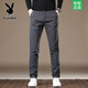 Pantalones de pantalones para hombres Playboy Menora de jeans Summer delgado y recto Slim Pantalones casuales de primavera y otoño pantalón versátiles de moda