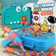 Anjijia Children's Educational Toys Boy Schraube Elektrische Bohrmaschine Reparaturwerkzeugkasten Spielzeugbaugruppe 3-4-6 Jahre alt 1. Juni Geschenk [Dinosaurier-Aufbewahrungsbox] 210pcs + Elektrobohrer 3 Jahre alt mit elektrischer Bohrer + Schraubendreher Spielzeugwerkzeugbox 5 Jahre alt
