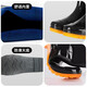 LEYOU Baiyi Botas de lluvia Botas negras Botas de tubo mediano zapatos impermeables zapatos de goma de goma resistente al desgaste y no es fácil de deslizar durante los días lluviosos Tendón de tendón de tendón de tendón mediano Tamaño del modelo actualizado 44
