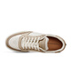 Thom Wills Ice Crack Dicke Sohle Schuhe Männer Trainerschuhe echte Leder erhöhte atmungsaktive lässige und vielseitige Sportarten weiße Schuhe Männer vier Jahreszeiten G841 (Stoff innerlich) 46 /10 Größe