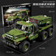 IE high building blocks compatible with military off-road armored vehicles World War II Katyusha rocket launcher heavy electric children's toys 99A large tank (remote control version) 3506 particles