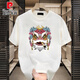 
Piercadan National Trend Heavy Cotton Short-Sleeve T-Shirt Men's 2025 New Loose and All-Match Round Neck Top for Men Black [K963 Lion Dance] S S Recommended 90-100Jin [Jin equals 0.5 kg]