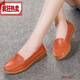 
Prince Yierkang spring flat sole beans shoes soft sole middle-aged and elderly mothers shoes beef tendon sole single shoes breathable beef tendon sole nurses shoes women's shoes 6629 hollow black 35
