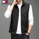 Tommy Hee Kelly Tommy Men's Men's Spring and Automne Automne Mink Stand-Link Veste Veste gilet extérieur Tendance de gilet sans manches décontracté polyvalent 686 Kaki L [Poids suggéré 115-130 Jin [Jin est égal à 0,5 kg]]]