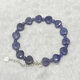 Qianjun Natural Tanzanite Love Bracelet Fashion Fashion Fashion Fresque simple Crystal Bracelet en forme de coeur Crystal Polvolence 1 # / 7 * 8 mm / Love / Single-Lang