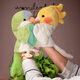 
Youyu's funny interactive comfort bird hand doll toy doll glove doll ventriloqu funny parrot plush toy doll pure yellow-Huang Tao