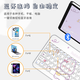 
Shell Xiawei iQOO Pad5 12.1-inch protective case 2025 new magnetic absorbing iPA2575 Bluetooth keyboard flat shell standard mouse set Mist blue protective case + white keyboard + gift package iQOO Pad5 12.1-inch