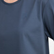 AIGLE [Nouveau produit au printemps et en été] Aigao T-shirt à manches de 7 quarts Pur Cotton Antibactérien Casual Casual Simple 7 Quarter Glopt Top pour femmes Swamp Blue Bi983 42 (175 / 96A)