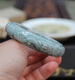 初啸缘相玉59mm天然翡翠玉镯a货老坑飘花玉石缅甸雕花手镯带证6296 59号