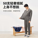 京东京造【10A抑菌】A类一等品50支纯棉情侣睡衣女男春夏家居服深蓝色XXL