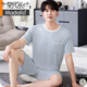 
Modal pajamas men's summer thin cool shorts shorts for middle-aged and young men's loose and casual large-size home clothing suit Modal shorts: QKM1695 L [Suggested 100-130 Jin [Jin equals 0.5 kg] wear]