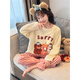 Disney Pajamas para niños 2025 Nuevo estilo Princesa de princesa de niñas Cabeza de algodón Conjunto de ropa para el hogar para niñas Home Spring y Autumn Air acondicionamiento [Nuevo en primavera] 5009 120 cm [Altura sugerida 110 ~ 120 cm
