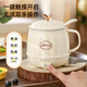JIEXG health pot, hot milk cup, health cup, tea scented tea, white fungus, silent hot milk artifact, kettle, office water cup, hot milk cup, 0.5L pearl white (spoon included)