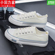 
Xiaohuilijia canvas men's shoes for spring breathable cloth shoes for men's shoes for men's sports and casual board shoes for students trendy versatile trendy shoes a1391 black and white 35
