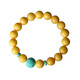Chi Pan beeswax amber bracelet turquoise accessories old honey chicken oil yellow single circle women's bracelet elegant simple jewelry accessories beeswax bracelet beads about 8mm