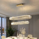 OPP Lighting (Opple) 2024 Новая легкая роскошная гостиная столовая хрустальная люстры светодиодные постмодернистской простой полоса