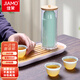 Jiamo disposable tea cup 60ml*50 only Kung Fu tea cup one-cup tea cup drinking cup emerald green