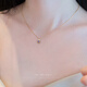 Shi Niao 24th New Gentle and Smart Quadrilateral Sapphire Necklace Tanzanite (Ready Stock)