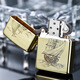 ZIPPO lighter original genuine brass is smooth for elders, customized kerosene windproof official brass is smooth for - stand-alone version DY9902DK