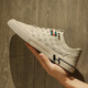 Changxiang Huili men's shoes 2025 summer new soft-soled flat shoes versatile sports men's casual leather shoes one foot to wear trendy shoes for men beige [size is small, it is recommended to take a larger size] 42