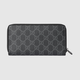 Gucci Gucci GG Emblem -Serie Voller Reißverschluss Brieftasche [neu] Schwarze Einzelgröße