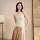 EP Yaying High-классная серия шелковая шелк v-образец V-образный жилет Sling Sweater 2025 Summer New Model 9905A Black S