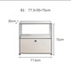 
XMSJ custom-made medieval USM module combination side cabinet stainless steel TV cabinet modern simple ins storage cabinet household use TV cabinet 9227*35*35